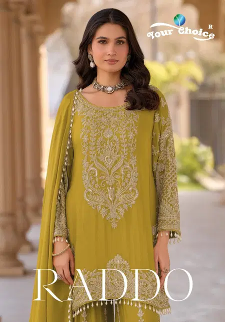 Raddo By Your Choice Heavy Chinon Readymade Suits Wholesalers In Surat